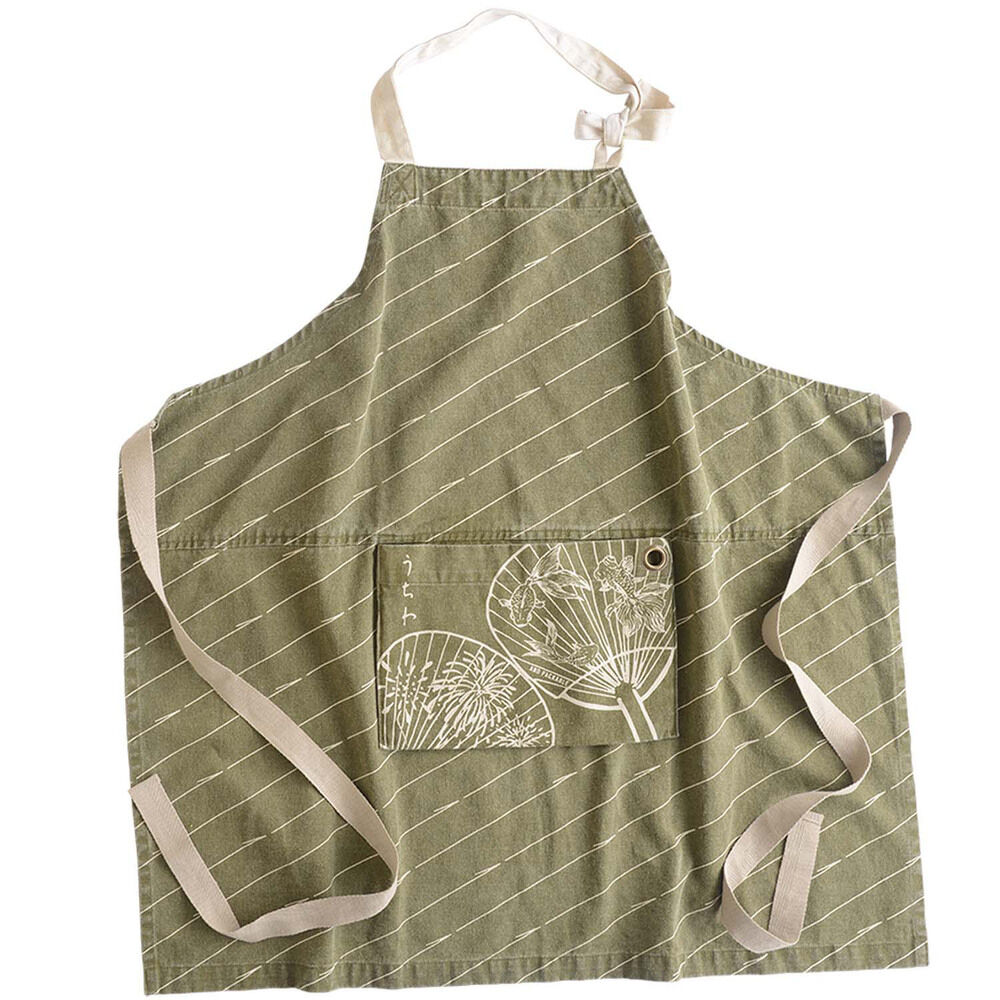 AND PACKABLE「ワークエプロン おしゃれ 通販 レディース メンズ キッチンエプロン エプロン カフェエプロン」|食器・キッチングッズ|グリーン2