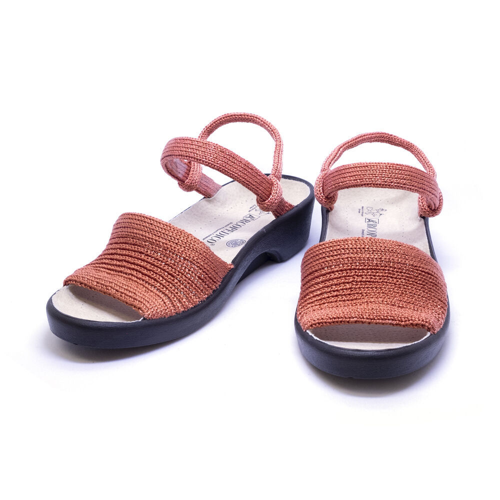 BACKYARD FAMILY「アルコペディコ 通販 クラシックライン SHARP シャープ サンダル レディース ぺたんこ 軽い」|サンダル|ピンク1