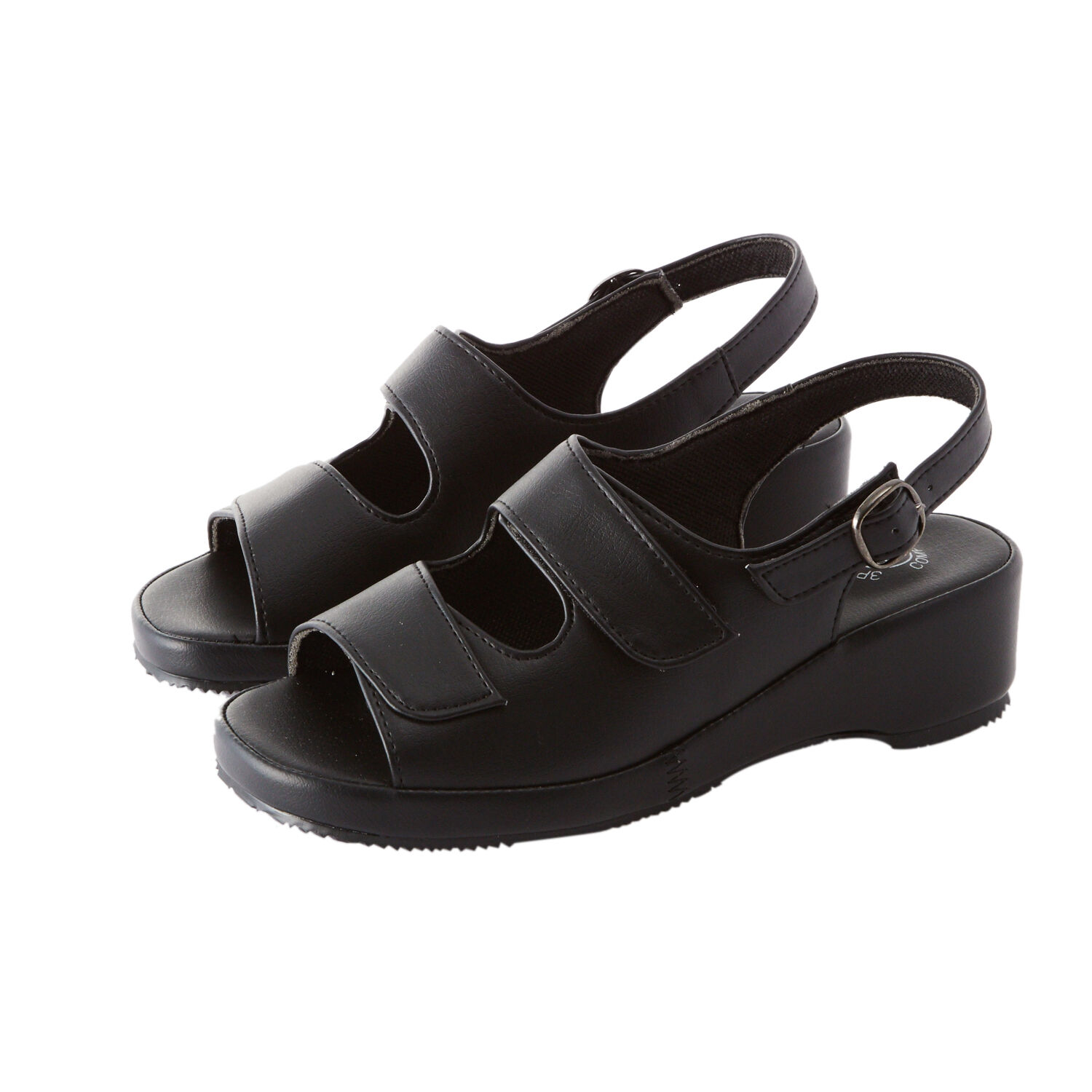 BACKYARD FAMILY「サンダル Pansy パンジー 通販 オフィスサンダル ナースサンダル コンフォートサンダル」|サンダル|ブラック2