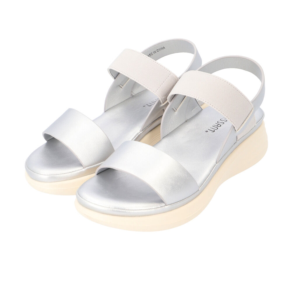 BACKYARD FAMILY「クロワッサン サンダル CROISSANT CR4603 通販 厚底 レディース ウェッジソール」|サンダル|シルバー1