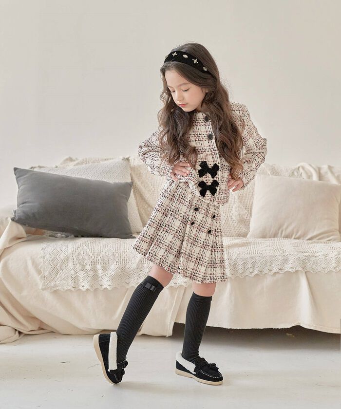 BACKYARD FAMILY「キッズ モカシン ファー 子供 靴 通販 ローファー 57072202 スリッポン 女の子 男の子」|スリッポン|