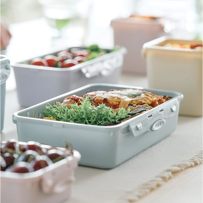 BACKYARD FAMILY「push&push ランチボックス 800ml 通販 弁当箱 お弁当箱 仕切り付き フードコンテナ」|食器・キッチングッズ|