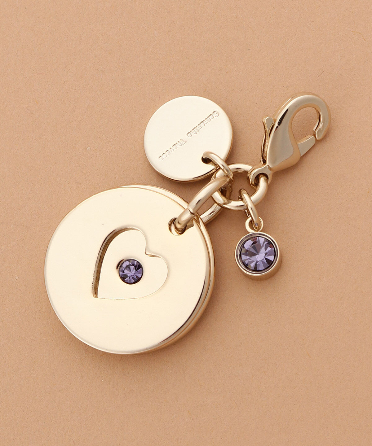 Samantha Thavasa「バースデーストーンカラービジューファスナーチャーム（12月）」|チャーム・キーホルダー|ゴールド