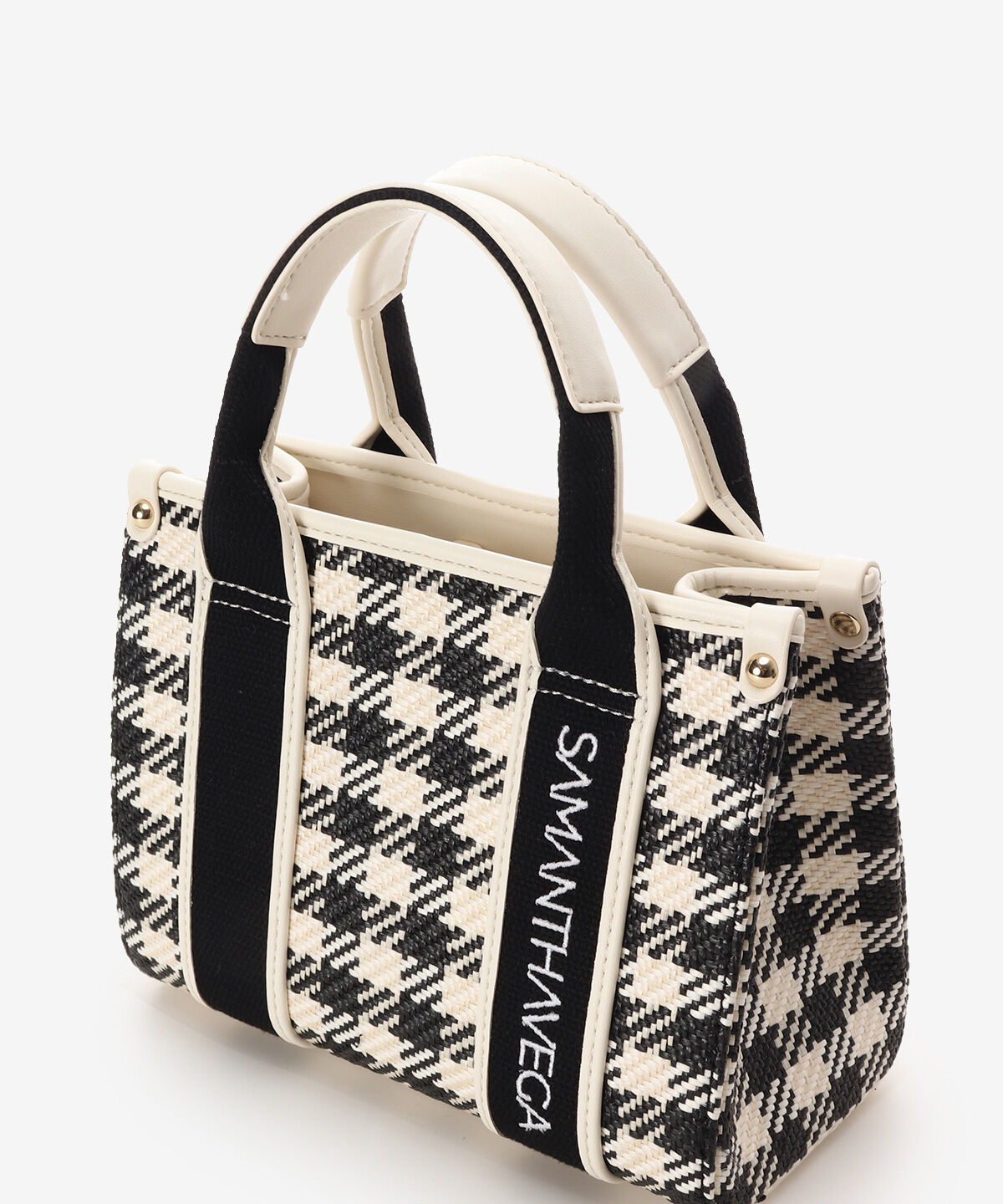 Samantha Vega「ロゴテープギンガムチェックショルダーバッグ（ミニ）」|ショルダー・メッセンジャー|