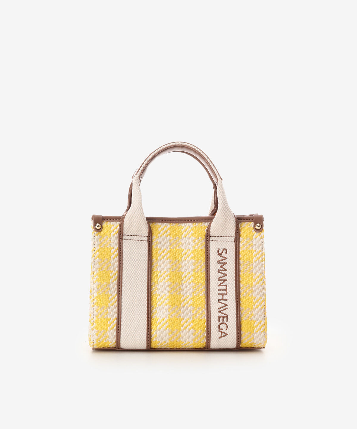 Samantha Vega「ロゴテープギンガムチェックショルダーバッグ（ミニ）」|ショルダー・メッセンジャー|