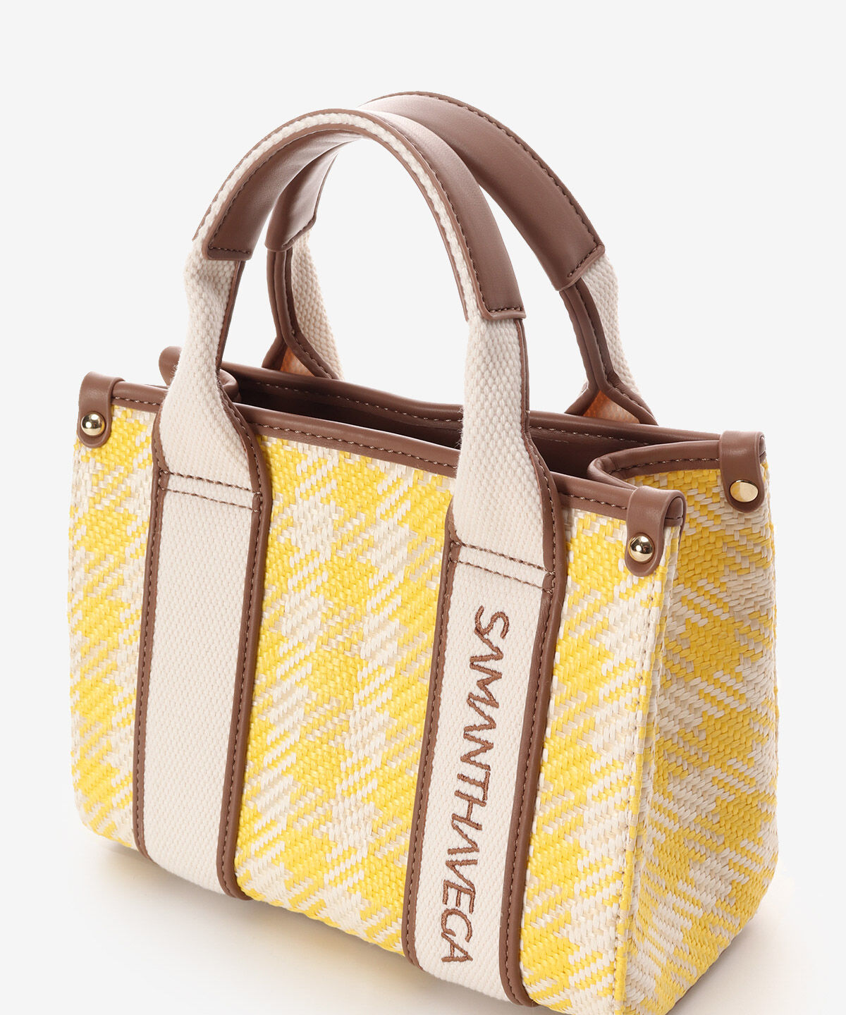 Samantha Vega「ロゴテープギンガムチェックショルダーバッグ（ミニ）」|ショルダー・メッセンジャー|