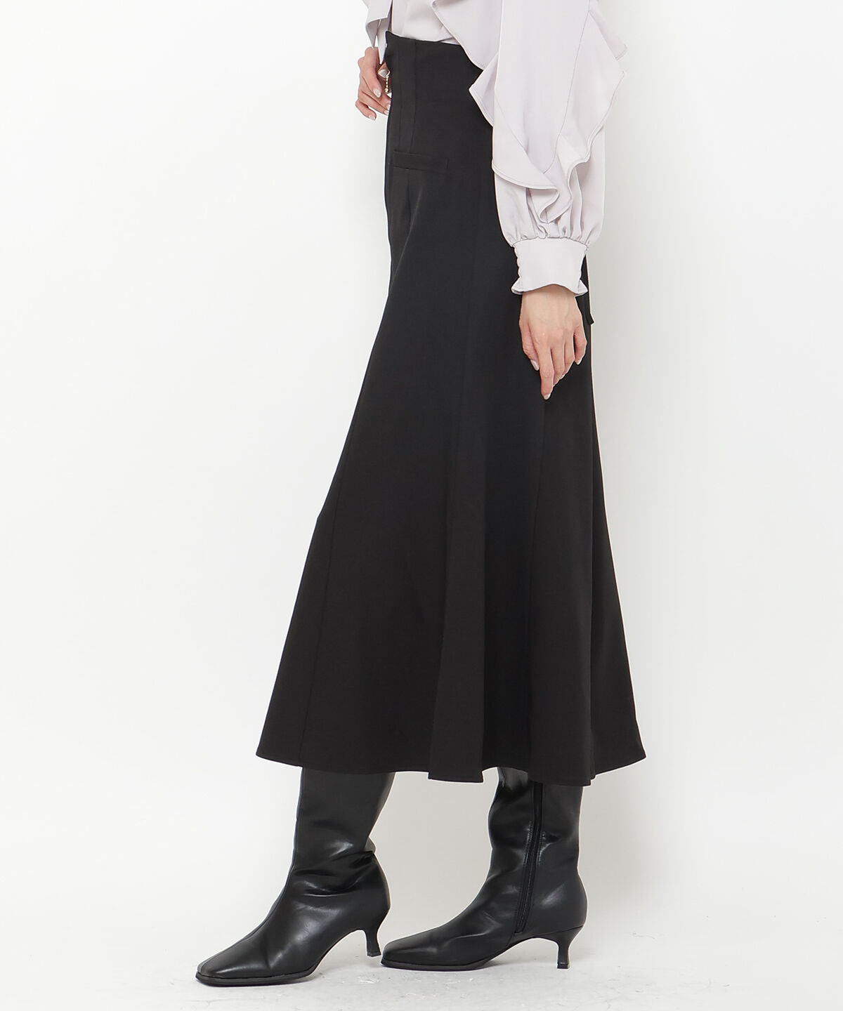 アンドクチュール「フロントジップマーメイドスカート」|スカート|