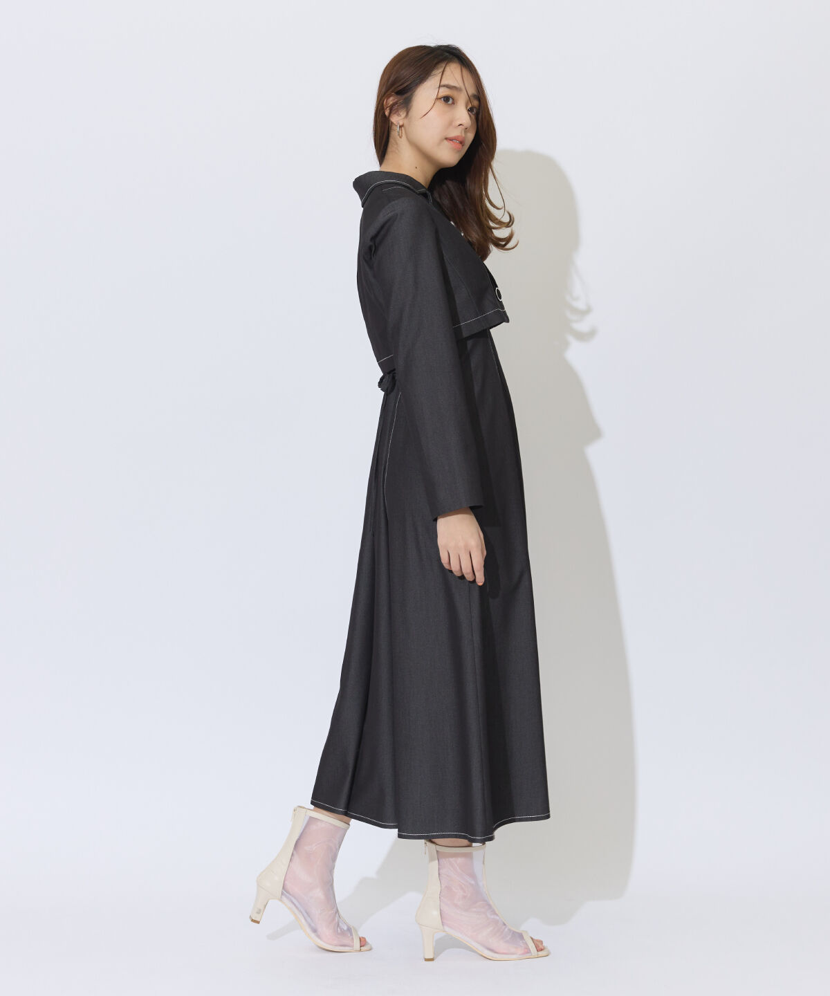 アンドクチュール「デニムライクアンサンブルワンピース」|ワンピース|