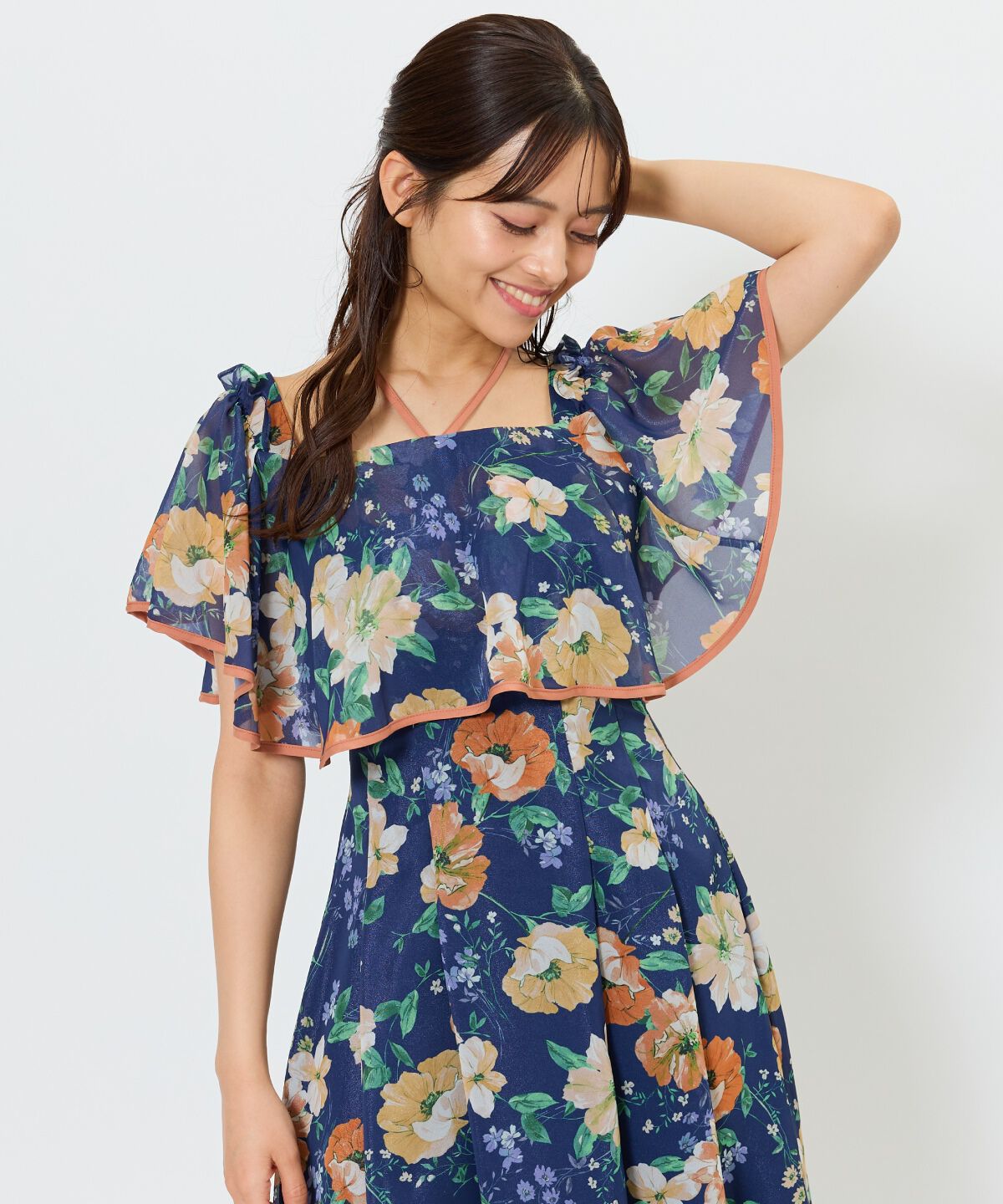 アンドクチュール「アネモネフラワー2WAYワンピース」|ワンピース|