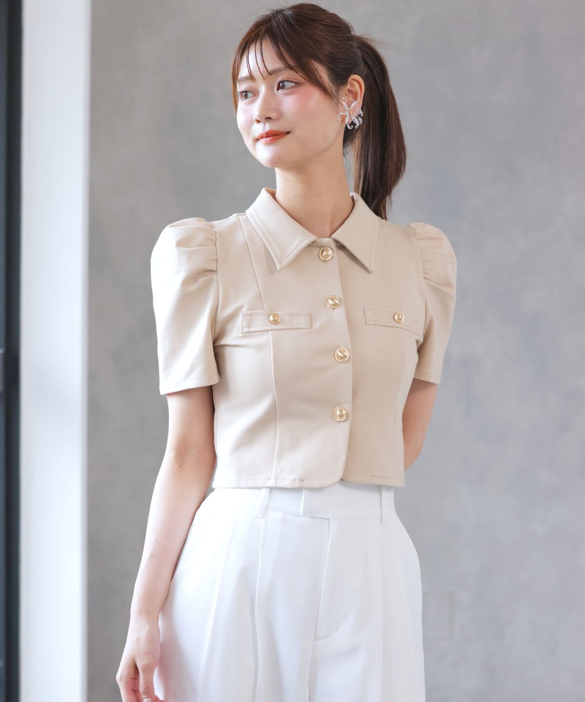 アンドクチュール「クラシックカラーポンチジャケット」|その他|