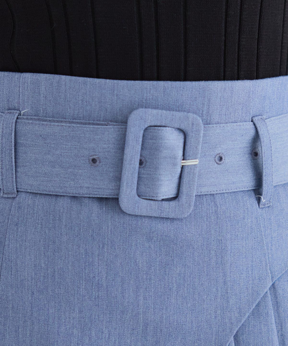 REDYAZEL「ラップデザインアシメプリーツミニスカート」|フレア|