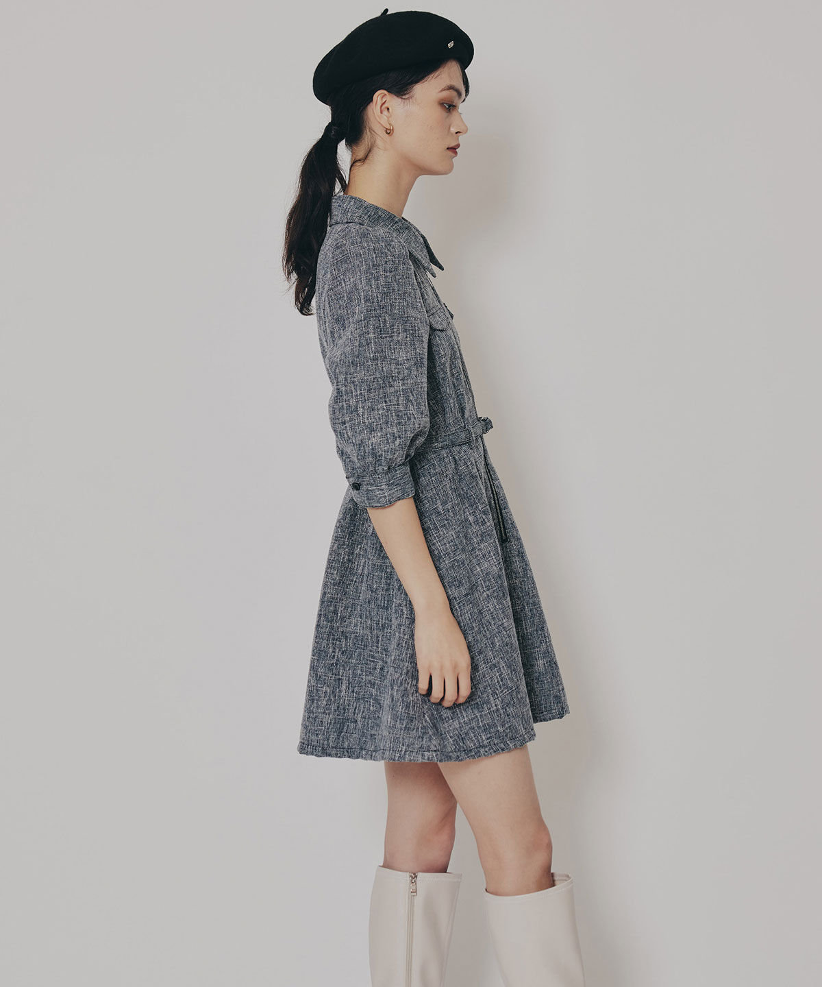 REDYAZEL「カラーミックスフロントZIPワンピース」|ワンピース|