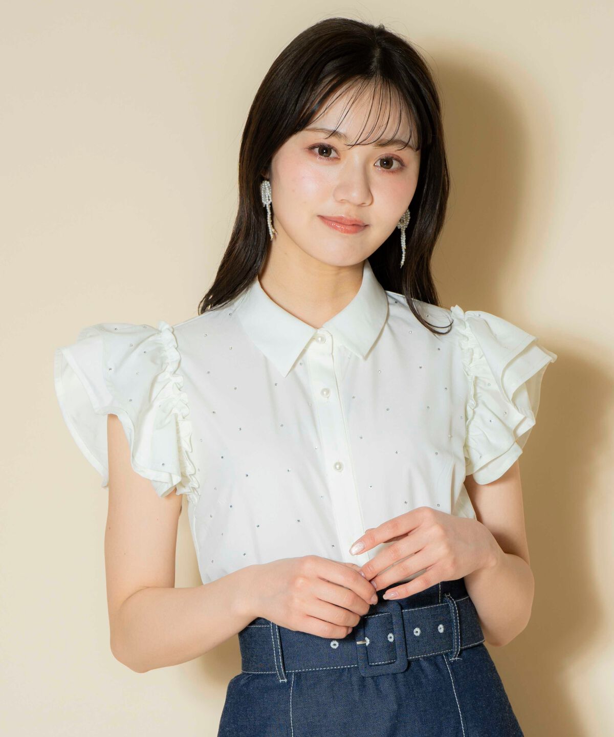 WILLSELECTION「キラキラビジューブラウス」|シャツ・ブラウス|