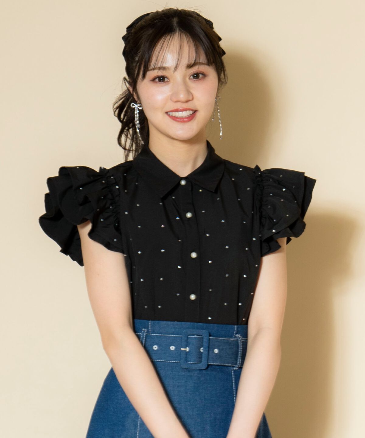 WILLSELECTION「キラキラビジューブラウス」|シャツ・ブラウス|