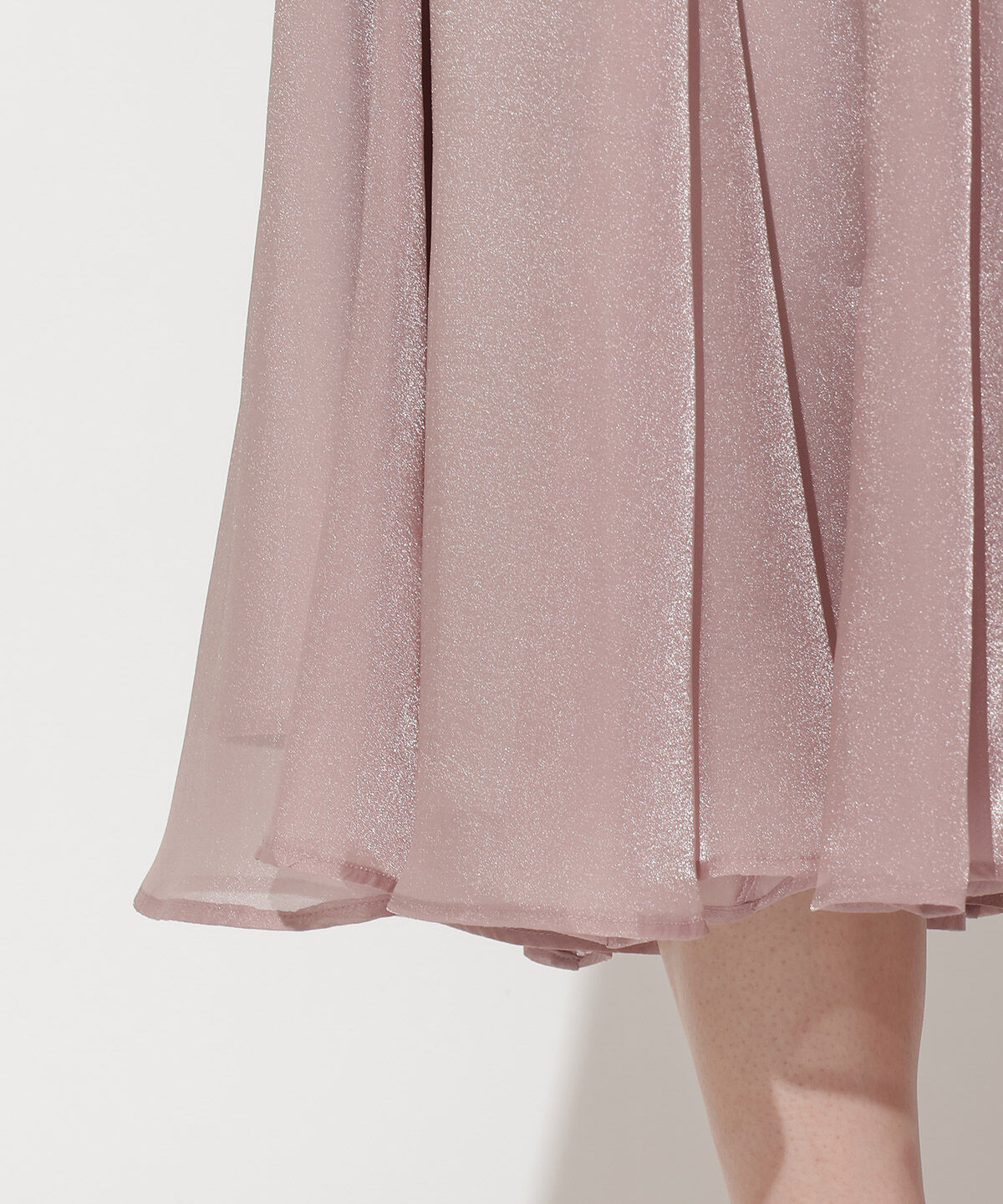 WILLSELECTION「シャイニーフレアスカート」|フレア|