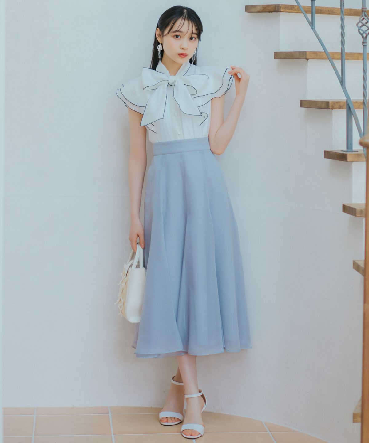 WILLSELECTION「シャイニーフレアスカート」|フレア|