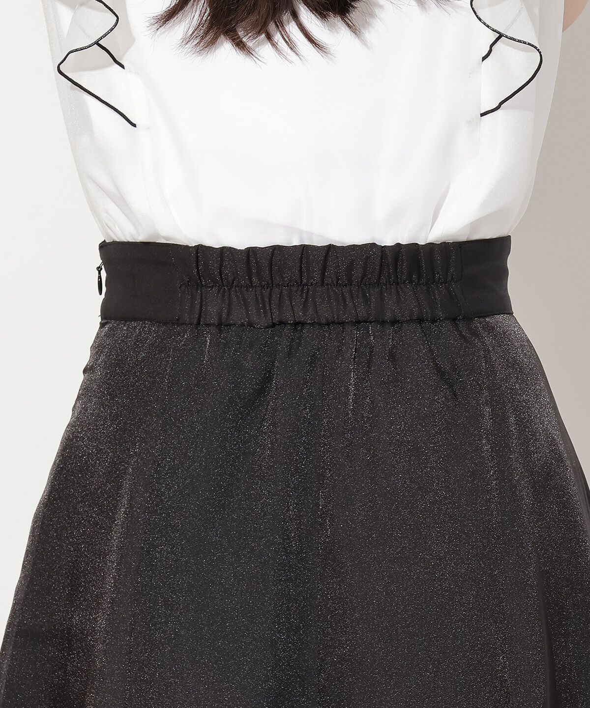 WILLSELECTION「シャイニーフレアスカート」|フレア|