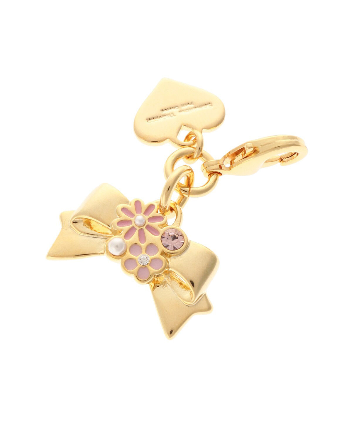 Samantha Thavasa Petit Choice「フラワーリボン ファスナーチャーム」|チャーム・キーホルダー|ピンク