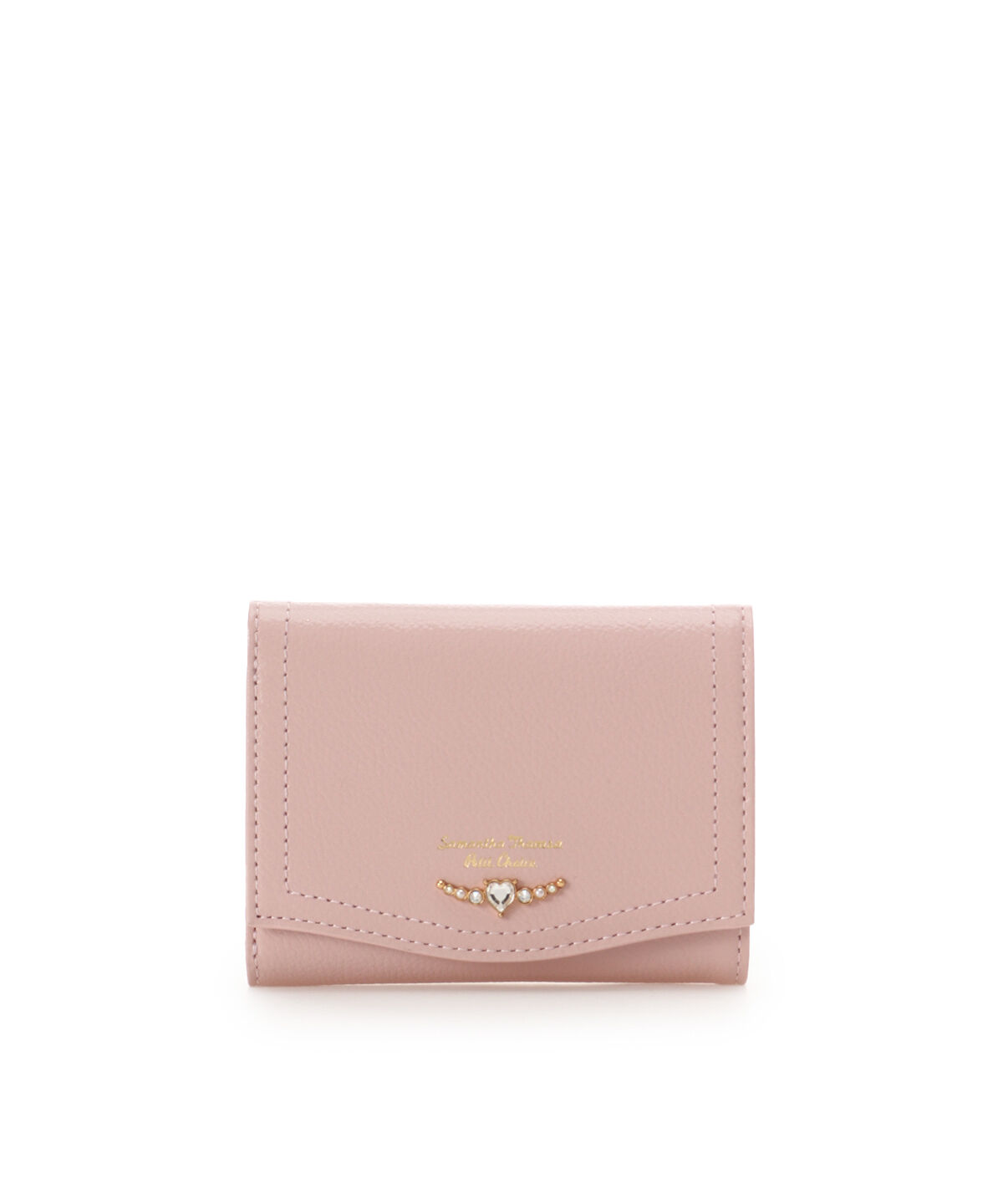 Samantha Thavasa Petit Choice「「20th anniversary Collection」クリアハートビジュー 折財布」|財布|ピンク