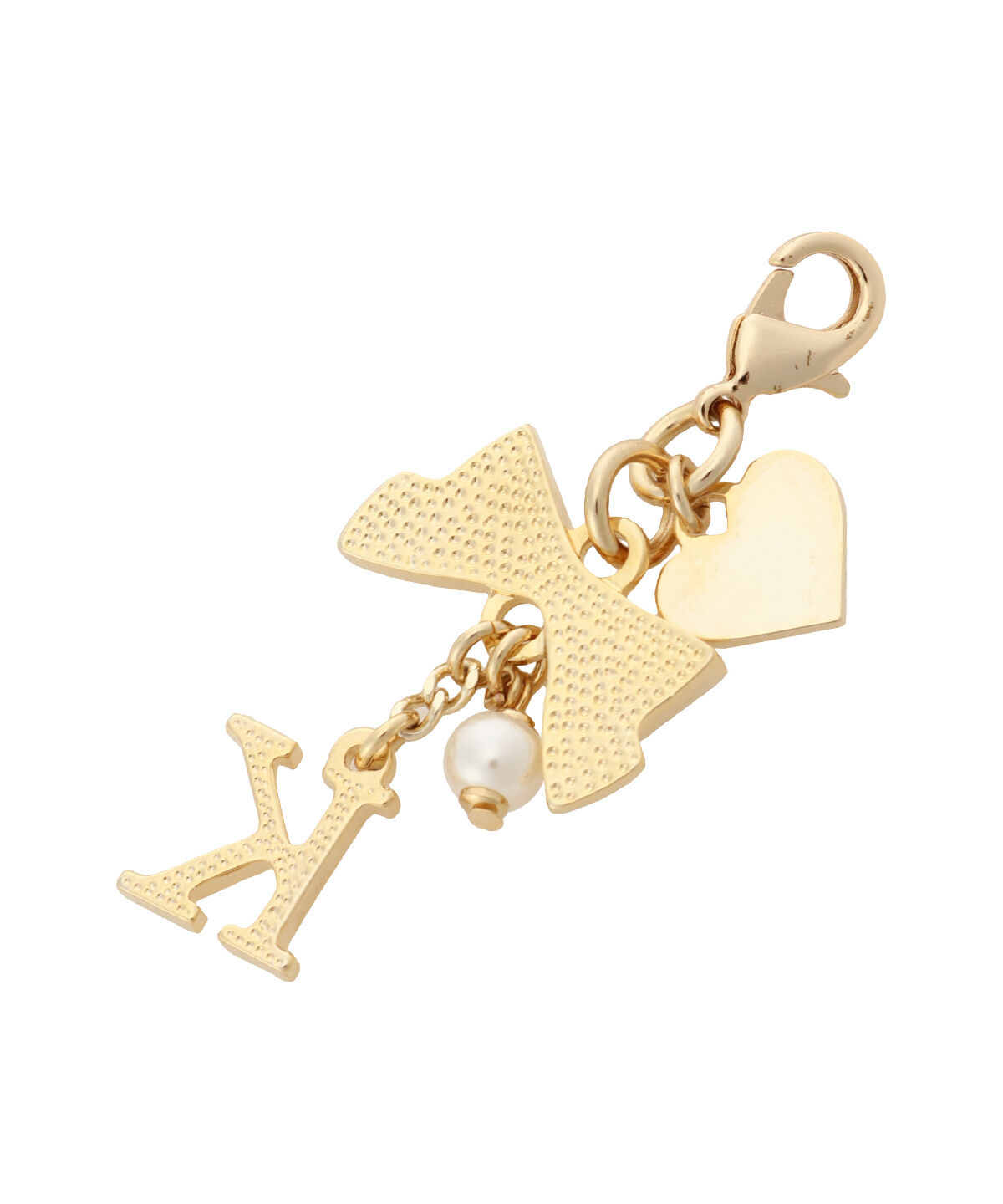 Samantha Thavasa Petit Choice「リボンイニシャルファスナーチャーム(K)」|チャーム・キーホルダー|