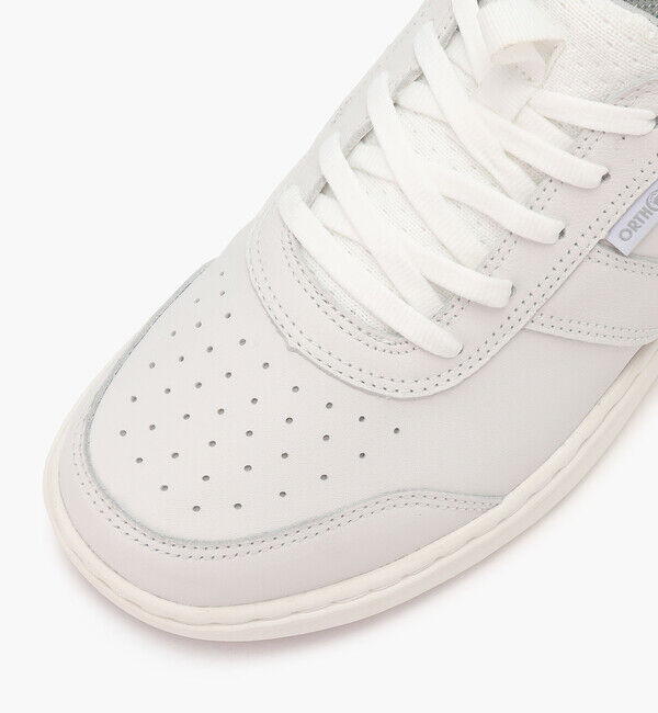 Orthofeet「【オーソフィート】ピエール ミディアム/ホワイト ナチュラルレザー/シューズ メンズ」|スニーカー|