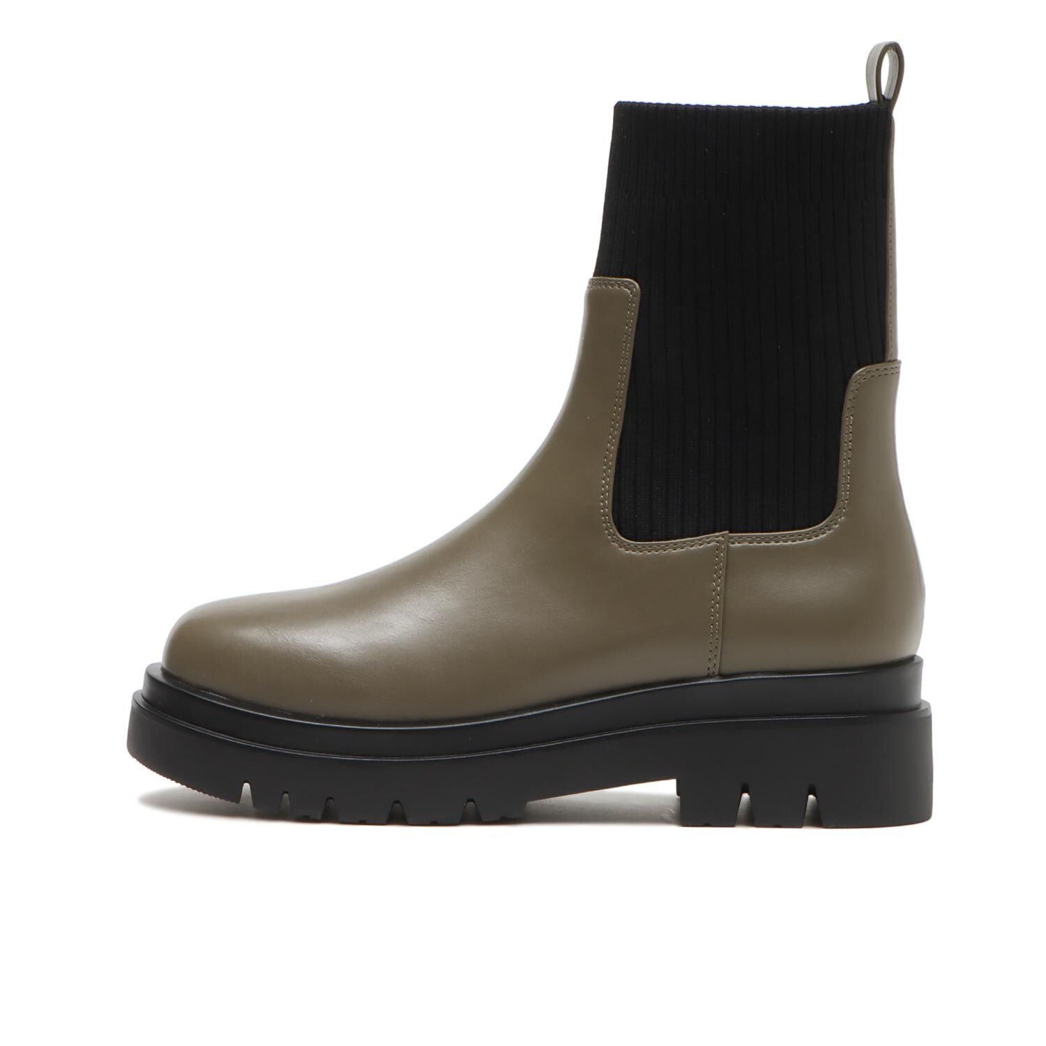 ABC SELECT「【ABC SELECT】TRACK KNIT COMBI 5.5」|スニーカー|カーキ