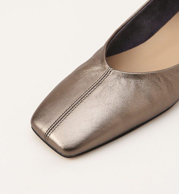 ODETTE E ODILE「スクエアセンターシーム フラット25&darr;&uarr;」|パンプス|