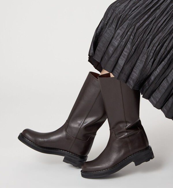 ODETTE E ODILE「ダブルウェルトプレーン ハーフ ショートブーツ40」|ショートブーツ|