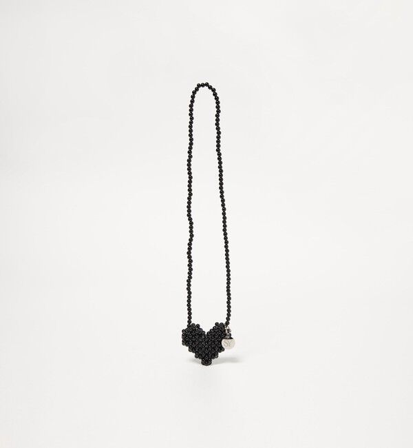 ODETTE E ODILE「＜SY＞ ハートビーズネックチャーム」|ネックレス|BLACK