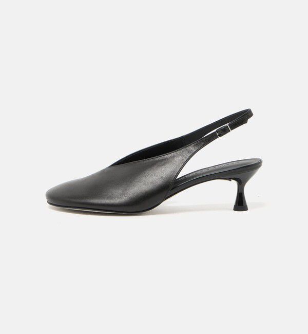 ODETTE E ODILE「ディープVカットバックベルト パンプス50&uarr;」|パンプス|BLACK