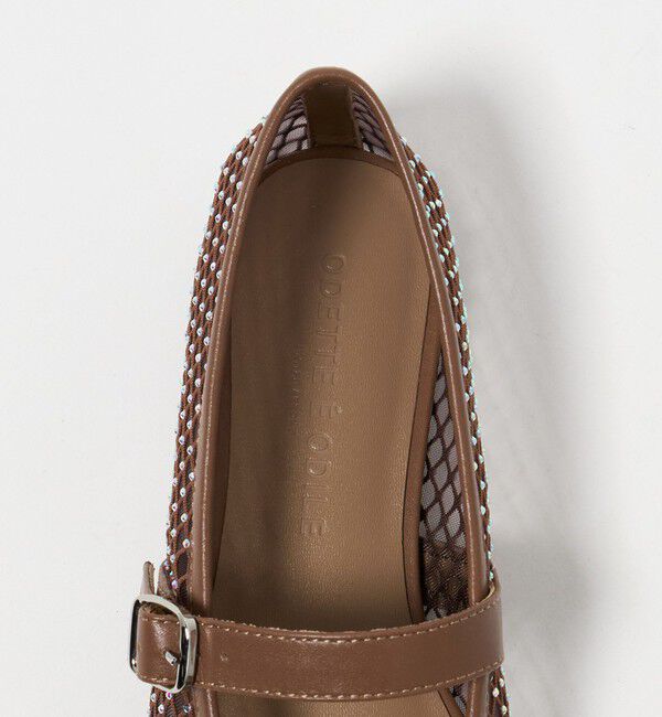 ODETTE E ODILE「メリージェーンビジュー フラット10&uarr;」|パンプス|