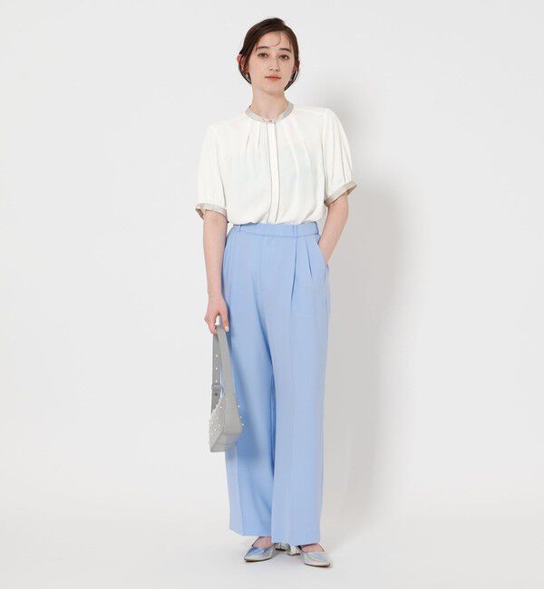 UNITED ARROWS「バイカラーパイピング ショートスリーブ ブラウス」|シャツ・ブラウス|