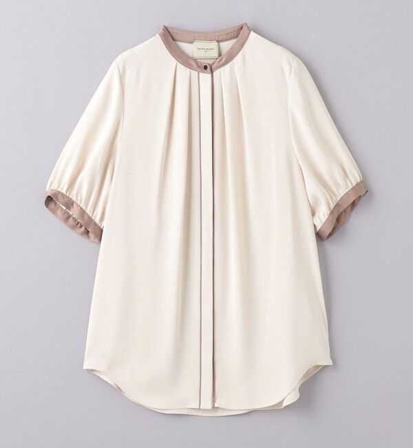 UNITED ARROWS「バイカラーパイピング ショートスリーブ ブラウス」|シャツ・ブラウス|