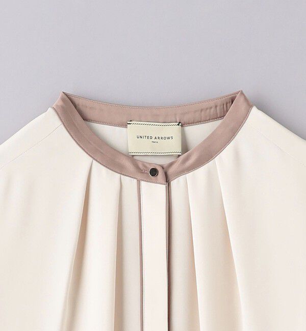 UNITED ARROWS「バイカラーパイピング ショートスリーブ ブラウス」|シャツ・ブラウス|
