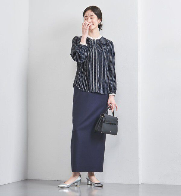 UNITED ARROWS「バイカラー パイピング ブラウス」|シャツ・ブラウス|