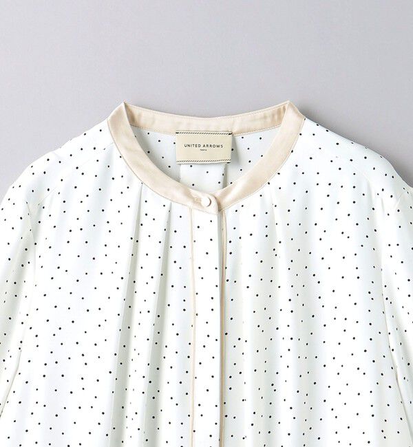 UNITED ARROWS「バイカラー パイピング ブラウス」|シャツ・ブラウス|