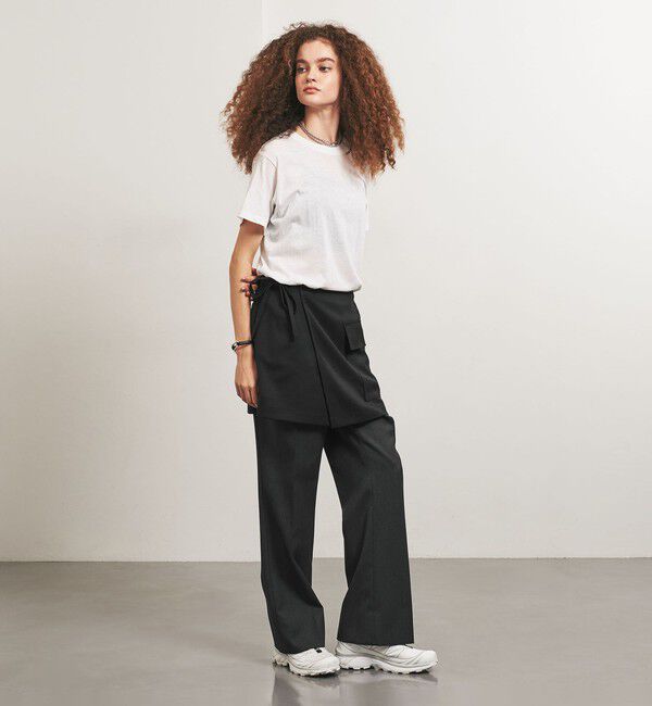 UNITED ARROWS「＜TO UNITED ARROWS＞Pツイル ラップスカート」|スカート|