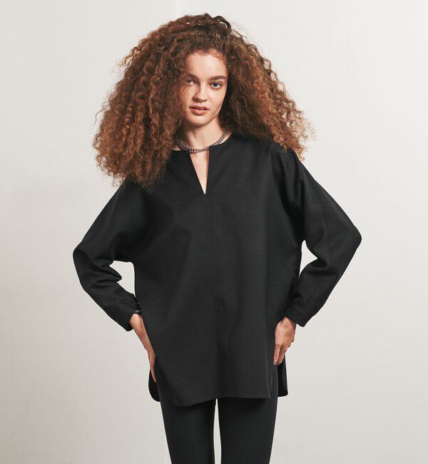 UNITED ARROWS「＜TO UNITED ARROWS＞Pツイル プルオーバー ブラウス」|シャツ・ブラウス|