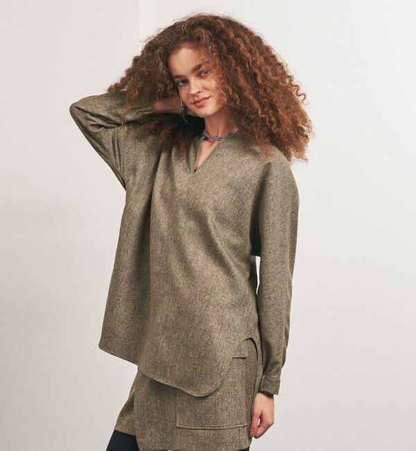 UNITED ARROWS「＜TO UNITED ARROWS＞Pツイル プルオーバー ブラウス」|シャツ・ブラウス|MD.BROWN