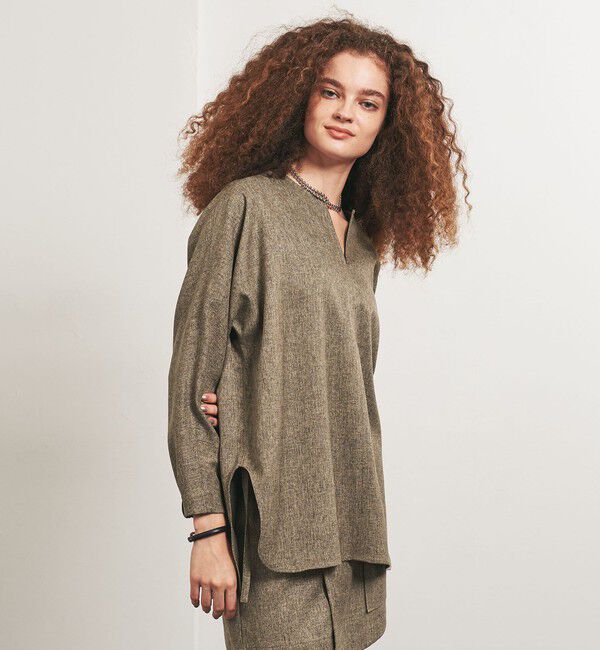 UNITED ARROWS「＜TO UNITED ARROWS＞Pツイル プルオーバー ブラウス」|シャツ・ブラウス|