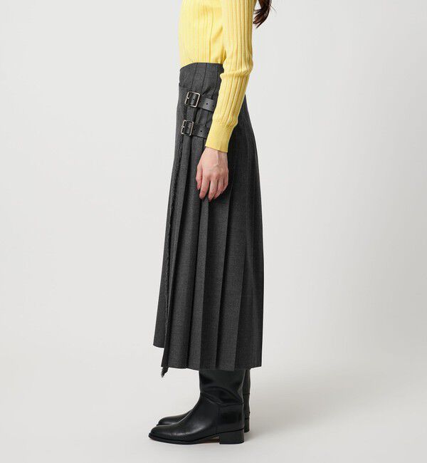 UNITED ARROWS「【別注】＜O&rsquo;NEIL of DUBLIN＞プリーツ ロング スカート グレー」|スカート|