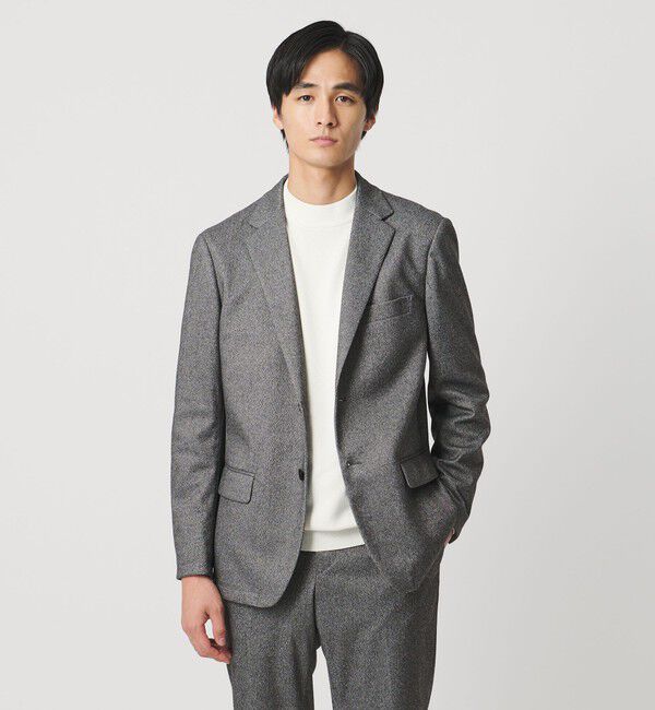 UNITED ARROWS「ホームスパン ジャージー シングル2ボタン テーラードジャケット UA COZY ウォッシャブル ヨコストレッチ 」|スーツ|