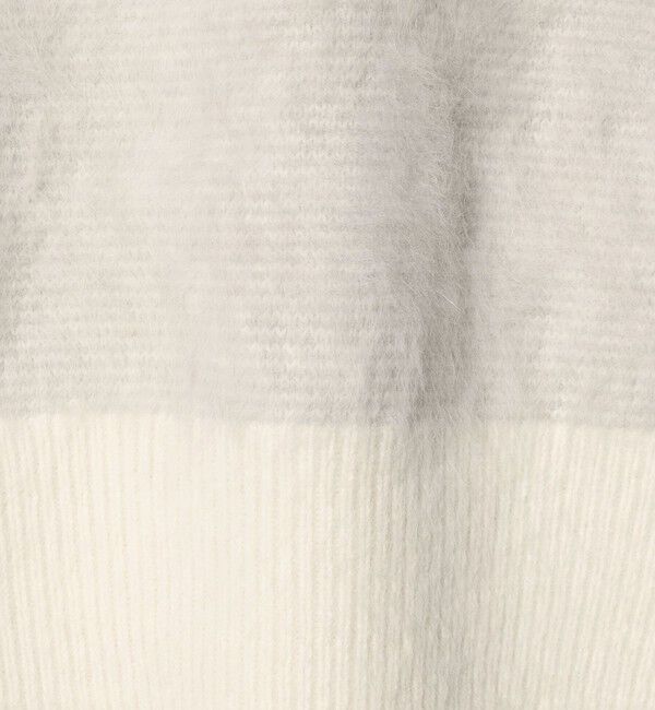 UNITED ARROWS「フォックスカシミヤ バイカラー クルーネックニット」|ニット・セーター|