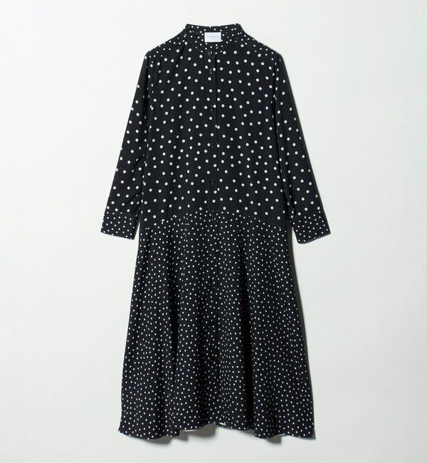 UNITED ARROWS「プリント シャツワンピース ‐ウォッシャブル‐」|ワンピース|NAVY