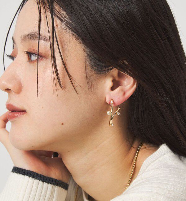 UNITED ARROWS green label relaxing「ドロップフープ イヤリング」|イヤリング|