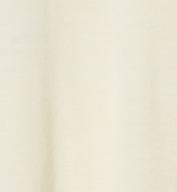 UNITED ARROWS green label relaxing「ウール フライス クルーネック カットソー オフホワイト ウォッシャブル」|Tシャツ・カットソー|