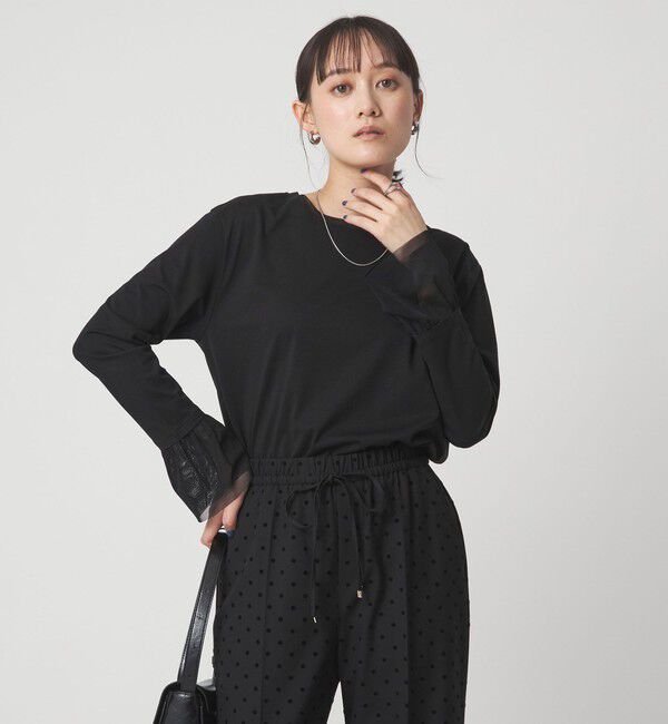 UNITED ARROWS green label relaxing「ソデ チュール プルオーバー」|Tシャツ・カットソー|