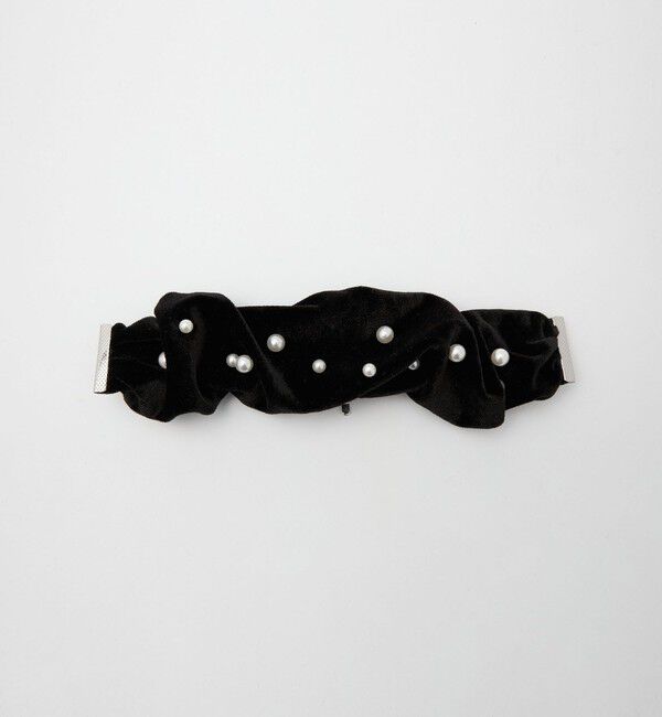 UNITED ARROWS green label relaxing「【WEB限定】起毛 ヘアカフ（フェイクパール）クラップカフ / ポニーフック / フックポニー」|ヘアゴム・シュシュ|