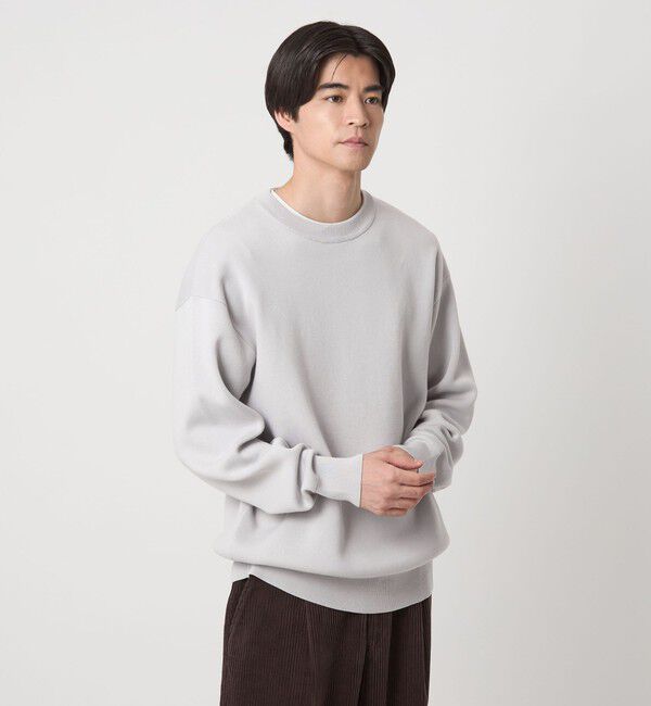 UNITED ARROWS green label relaxing「コットン スウェット クルーネック ニット」|ニット・セーター|