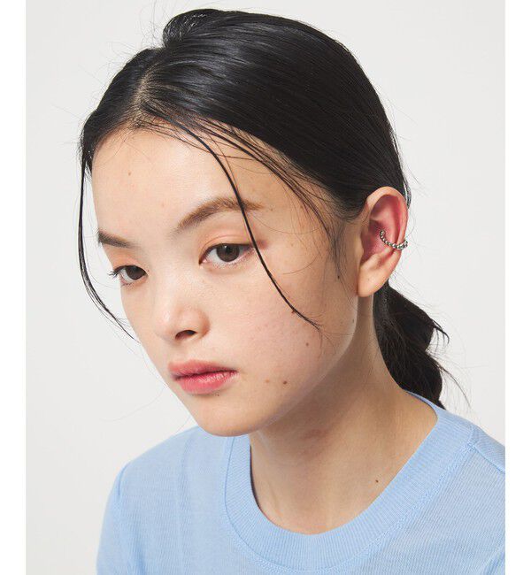 EMMEL REFINES「＜EMMEL REFINES＞EM ボール フープ イヤーカフ」|イヤーカフ|